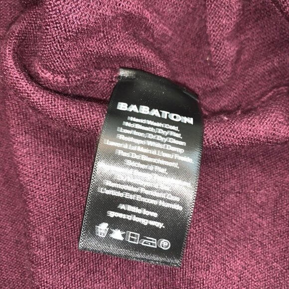 ARITZIA  Babaton Cardamon Burgundy Merino Wool Tie Front Size XS - Picture 8 of 9